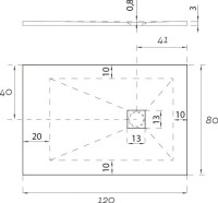 Поддон для душа Aquanet Pleasure NEW 002B 120x80 с сифоном, черный камень