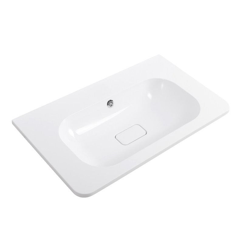 Тумба с раковиной Cezares Relax 80 подвесная, 2 ящика, брашированное золото