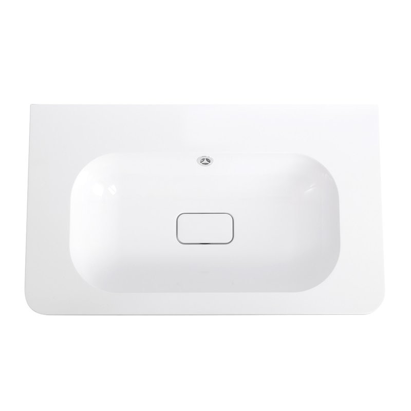 Тумба с раковиной Cezares Relax 80 подвесная, 2 ящика, брашированное золото