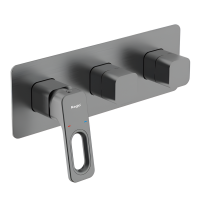 Встраиваемый смеситель для душа и ванны Raglo R51.274.09 С ВНУТРЕННЕЙ ЧАСТЬЮ, графит