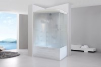 Душевая кабина Royal Bath BP RB8120BP2-M-L с высоким поддоном, с сиденьем