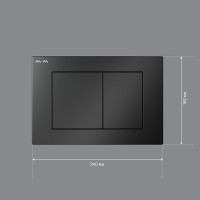 Кнопка смыва для унитаза AM.PM PrimeFit S I090238 АБС-пластик, цвет матовый черный
