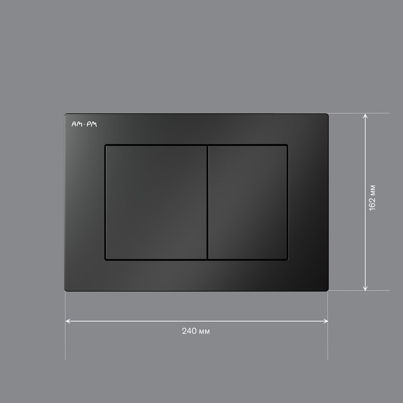 Кнопка смыва для унитаза AM.PM PrimeFit S I090238 АБС-пластик, цвет матовый черный