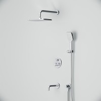 Душевой комплект AM.PM X-Joy FT85A3RH40 С ВНУТРЕННЕЙ ЧАСТЬЮ, с термостатом, хром