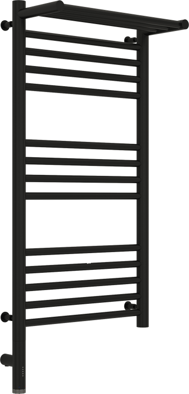 Полотенцесушитель электрический Сунержа Богема 3.0 80х40 с полкой, черный, L