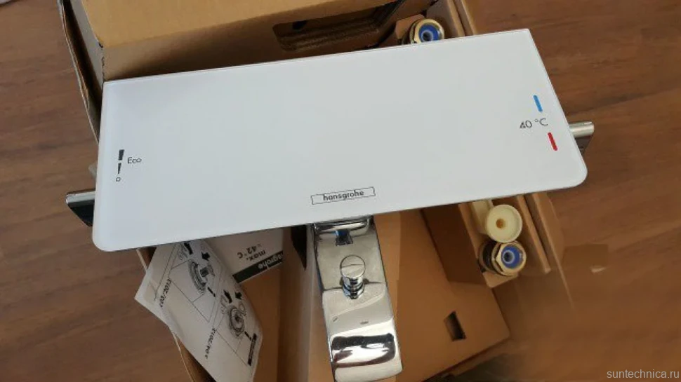 Термостатический смеситель Hansgrohe Ecostat Select 13141000 для ванны с душем