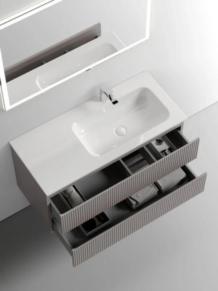 Тумба с раковиной Sancos Snob T 100 см, R, doha soft
