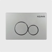 Кнопка смыва для унитаза AQUAme AQM4101S пластик, цвет сатин
