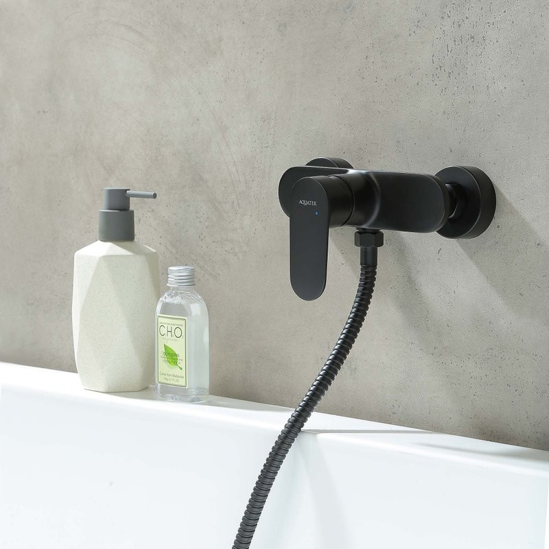 Смеситель для душа AQUATEK Ника AQ1860MB черный матовый