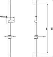 Душевая штанга Bravat D141C-1 хром Душевая штанга Bravat D141C-1 хром