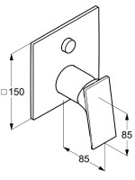 Встраиваемый смеситель для душа и ванны Kludi Decus 54759N575 С ВНУТРЕННЕЙ ЧАСТЬЮ, брашированный никель PVD