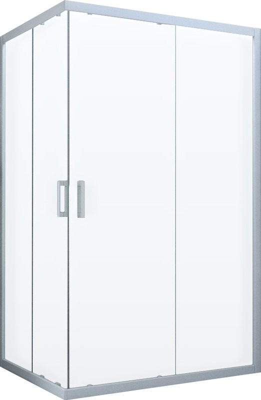 Душевой уголок Vegas Glass ZA-F Novo 120*110 01 01 профиль белый, стекло прозрачное