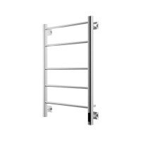 Полотенцесушитель электрический Grota Costa 530х800 NP EL 80x55 см, подключение справа, слева, скрытое подключение справа, глянцевый хром, лесенка