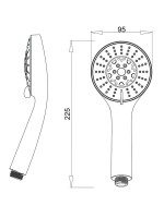 Душевая лейка РМС LE16 хром Душевая лейка РМС LE16 хром