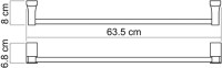 Полотенцедержатель Wasserkraft Leine K-5030