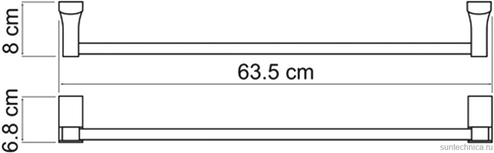 Полотенцедержатель Wasserkraft Leine K-5030