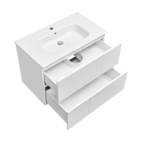 Тумба с раковиной Roca Luna 80 матовая белая