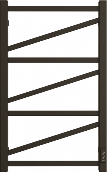 Полотенцесушитель электрический Двин Z plaza neo 80/50 чёрный матовый