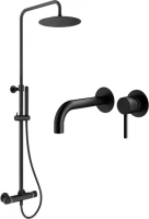 Комплект для ванной Plumberia Selection Ixo KITXO6302NO210 С ВНУТРЕННЕЙ ЧАСТЬЮ, черный матовый