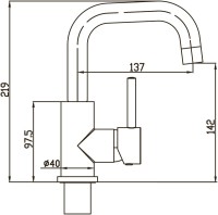 Смеситель для раковины Elghansa Cliq Cliq 16A1024 для раковины