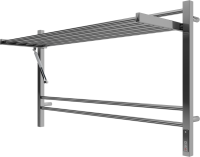 Полотенцесушитель электрический Terminus Горизонт П8 1000x600, с полкой, нержавеющая сталь