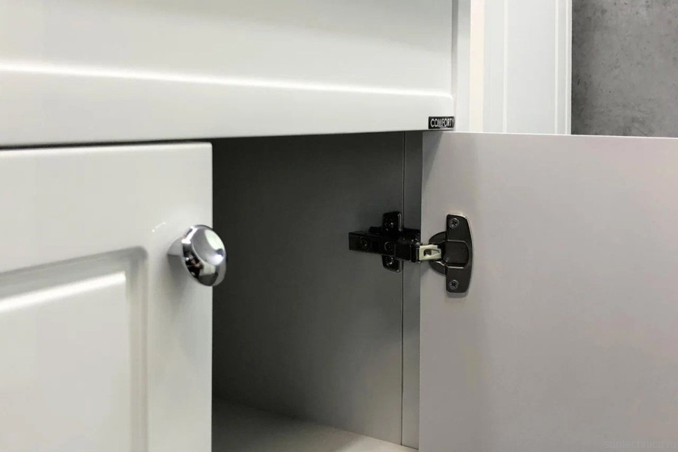 Тумба с раковиной Comforty Тбилиси 70 напольная, белый глянец