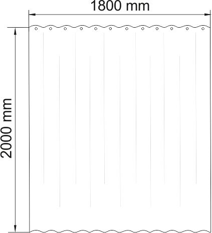 Штора для ванной Wasserkraft Lossa SC-81101