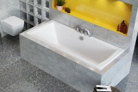 Акриловая ванна Excellent Aquaria 180x80 см, пристенная, белая, на ножках