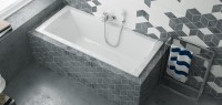 Акриловая ванна Excellent Aquaria 180x80 см, пристенная, белая, на ножках