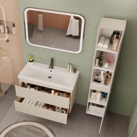 Мебель для ванной комнаты SanStar Riana 100 подвесная, cappuccino, раковина Миранда 100