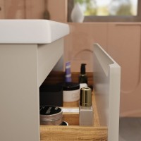 Мебель для ванной комнаты SanStar Riana 100 подвесная, cappuccino, раковина Миранда 100