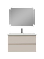 Мебель для ванной комнаты SanStar Riana 100 подвесная, cappuccino, раковина Миранда 100