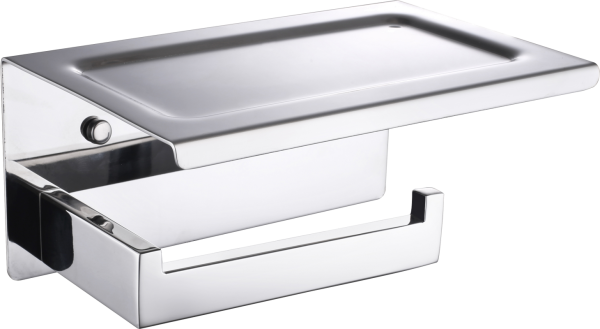 Держатель туалетной бумаги Boheme New Venturo 10311-CR с полкой для телефона