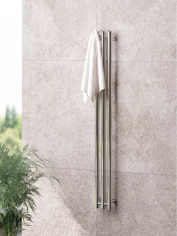 Полотенцесушитель электрический Сунержа Терция 4.0 00-0883-1206 120x15 см, подключение справа, скрытое подключение справа, без покрытия, I-образный