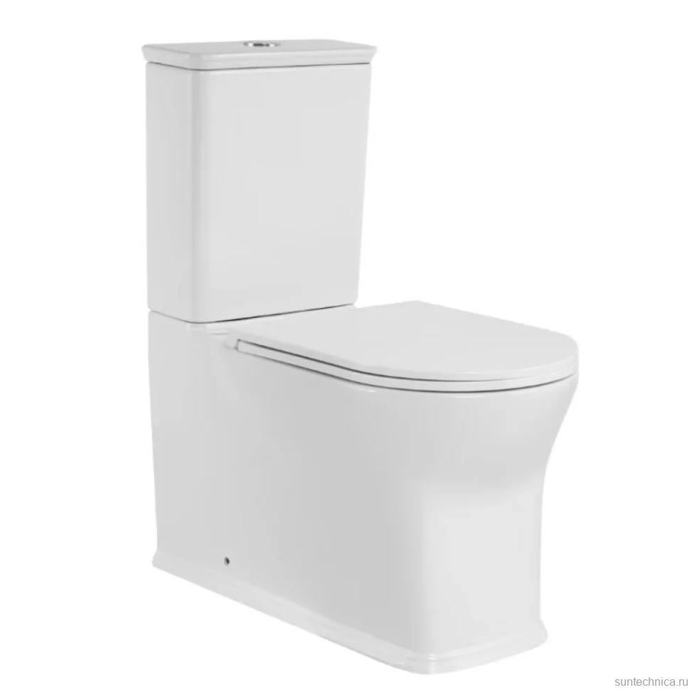 Унитаз-компакт напольный SantiLine SL-5042 белый