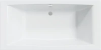 Акриловая ванна 1MarKa Aelita MG Стандарт 2 200x100 см, встраиваемая, белая, с каркасом, со сливом-переливом