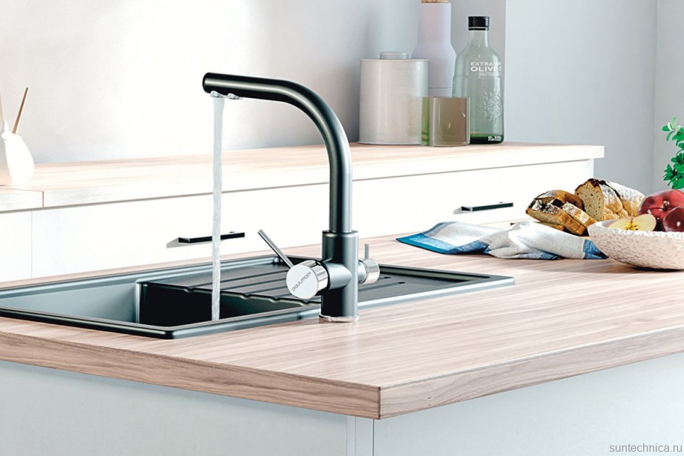 Смеситель для кухни Paulmark Essen Es213011-401 антрацит