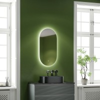 Зеркало Sancos Oval 45 с фоновой подсветкой