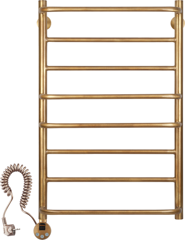 Полотенцесушитель электрический Secado Верона 1 85x55 см, подключение слева, бронза, лесенка, латунь