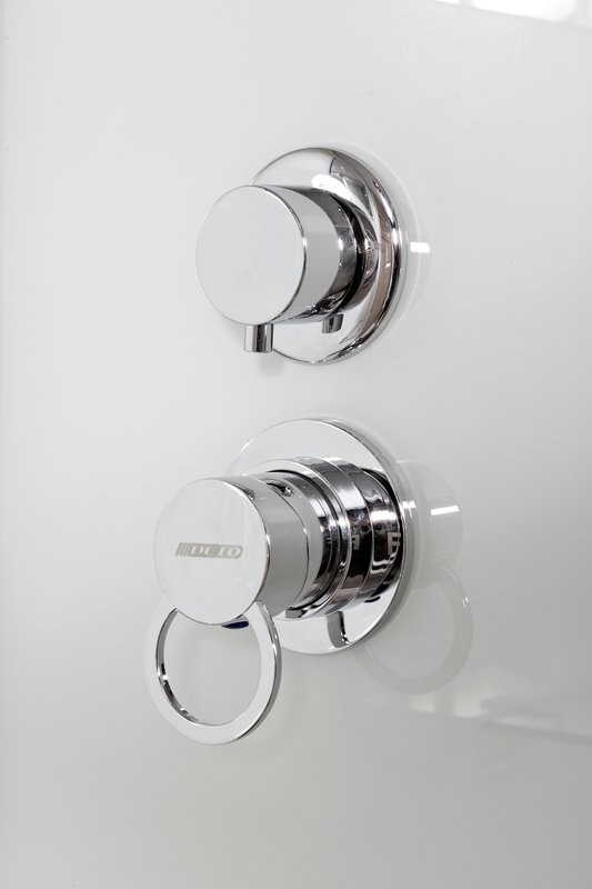 Душевая кабина DTO K402S 120х90, LED, профиль хром, стекло прозрачное