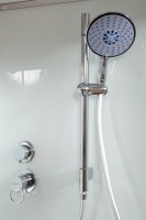 Душевая кабина DTO K402S 120х90, LED, профиль хром, стекло прозрачное