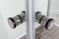 Душевая кабина DTO K402S 120х90, LED, профиль хром, стекло прозрачное