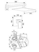 Душевой комплект РМС Sus129 SUS129-2 С ВНУТРЕННЕЙ ЧАСТЬЮ, для душа, нержавеющая сталь