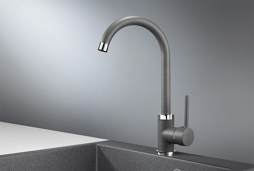 Смеситель для кухни Granula 2125, графит