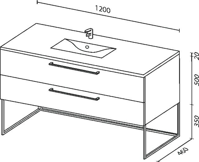 Мебель для ванной комнаты Sanvit Сити 120