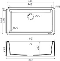 Мойка кухонная Omoikiri Tarento 83-GB графит