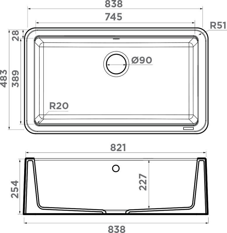 Мойка кухонная Omoikiri Tarento 83-GB графит
