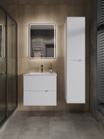 Тумба с раковиной Orange Line 60 белая матовая