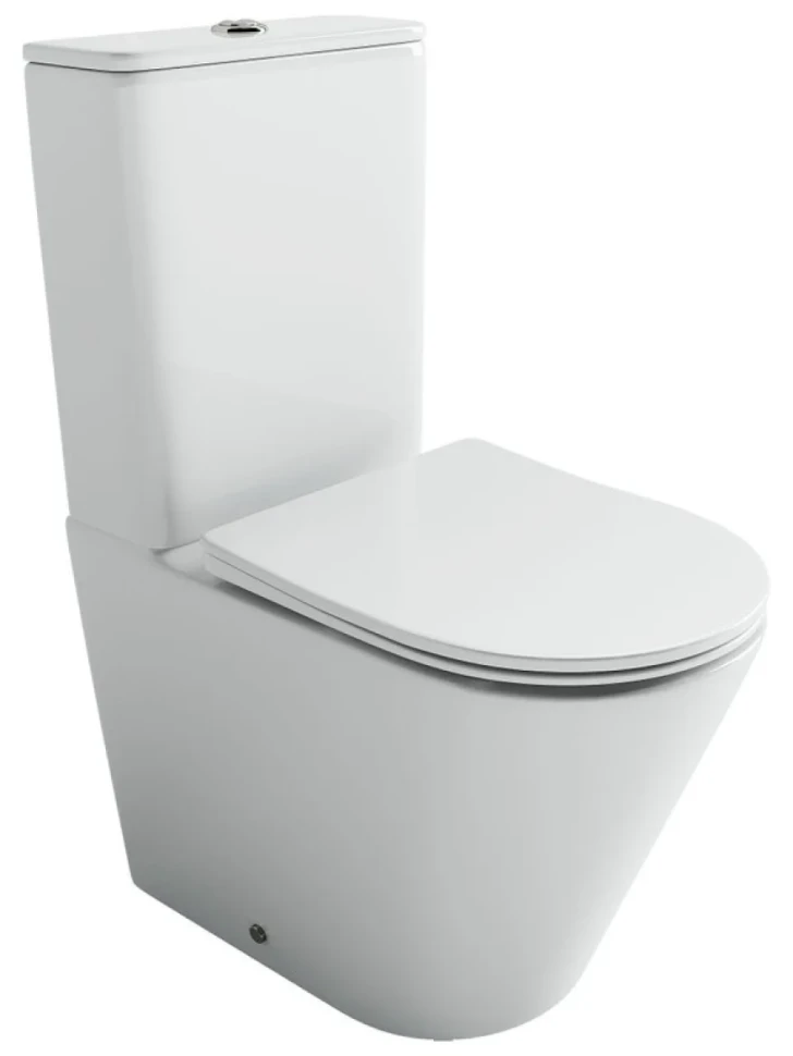Унитаз-компакт напольный Ceramicanova Highlight Торнадо CN1802T с сиденьем микролифт, безободковый