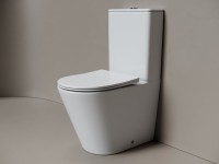 Унитаз-компакт напольный Ceramicanova Highlight Торнадо CN1802T с сиденьем микролифт, безободковый